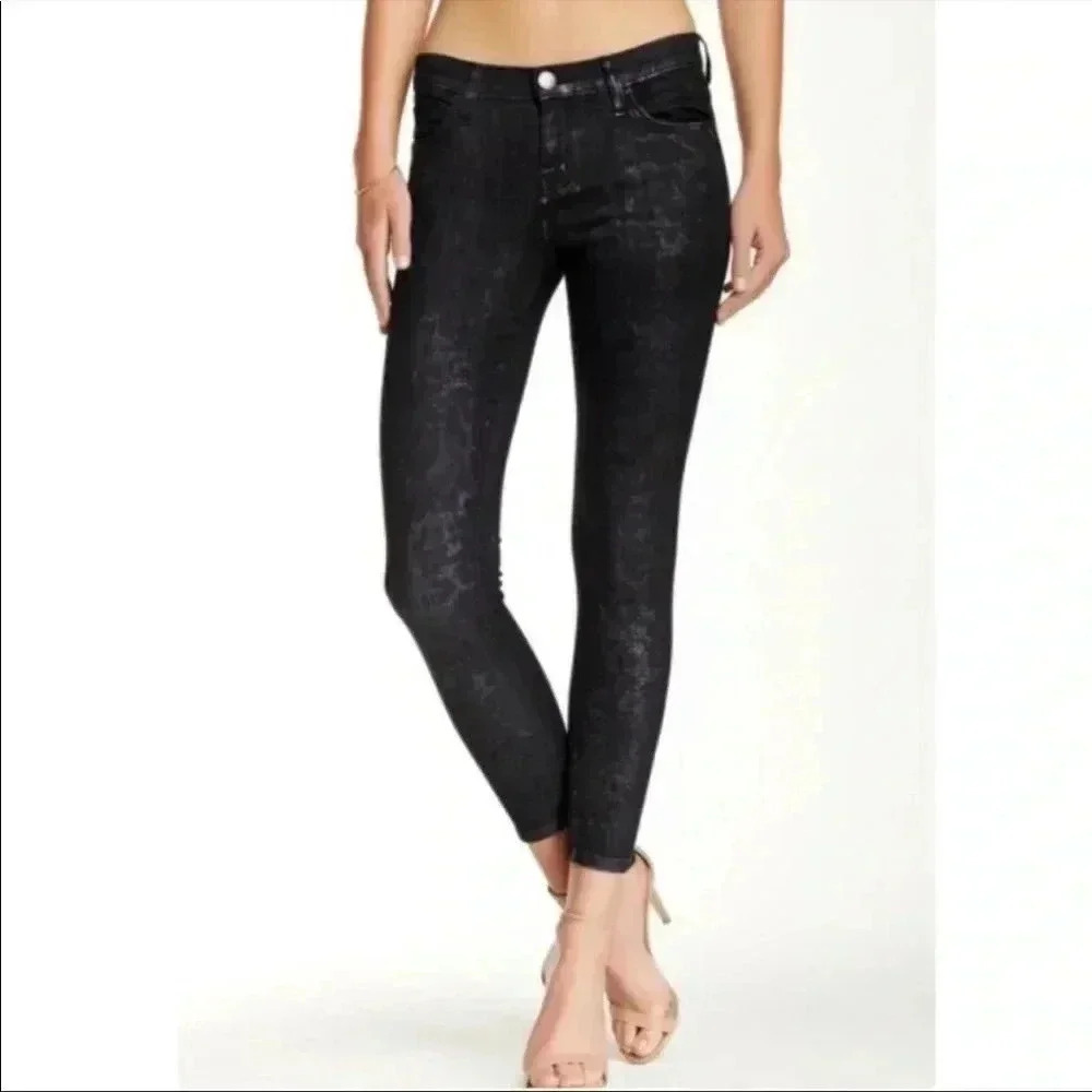 Current/Elliott Stiletto Highland Leopard Jeans Sz 25